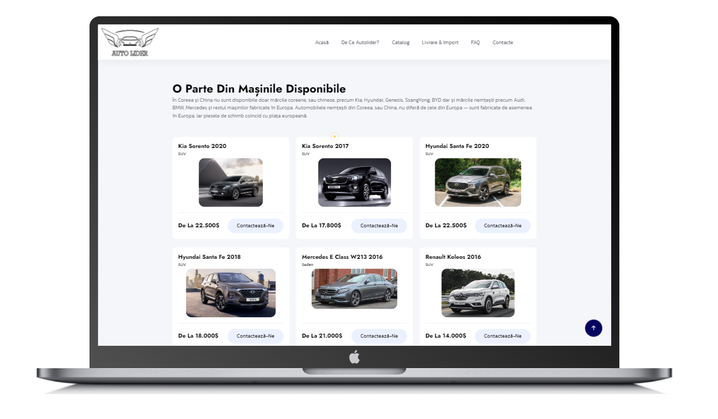 Creare site și promovare Google pentru companie auto