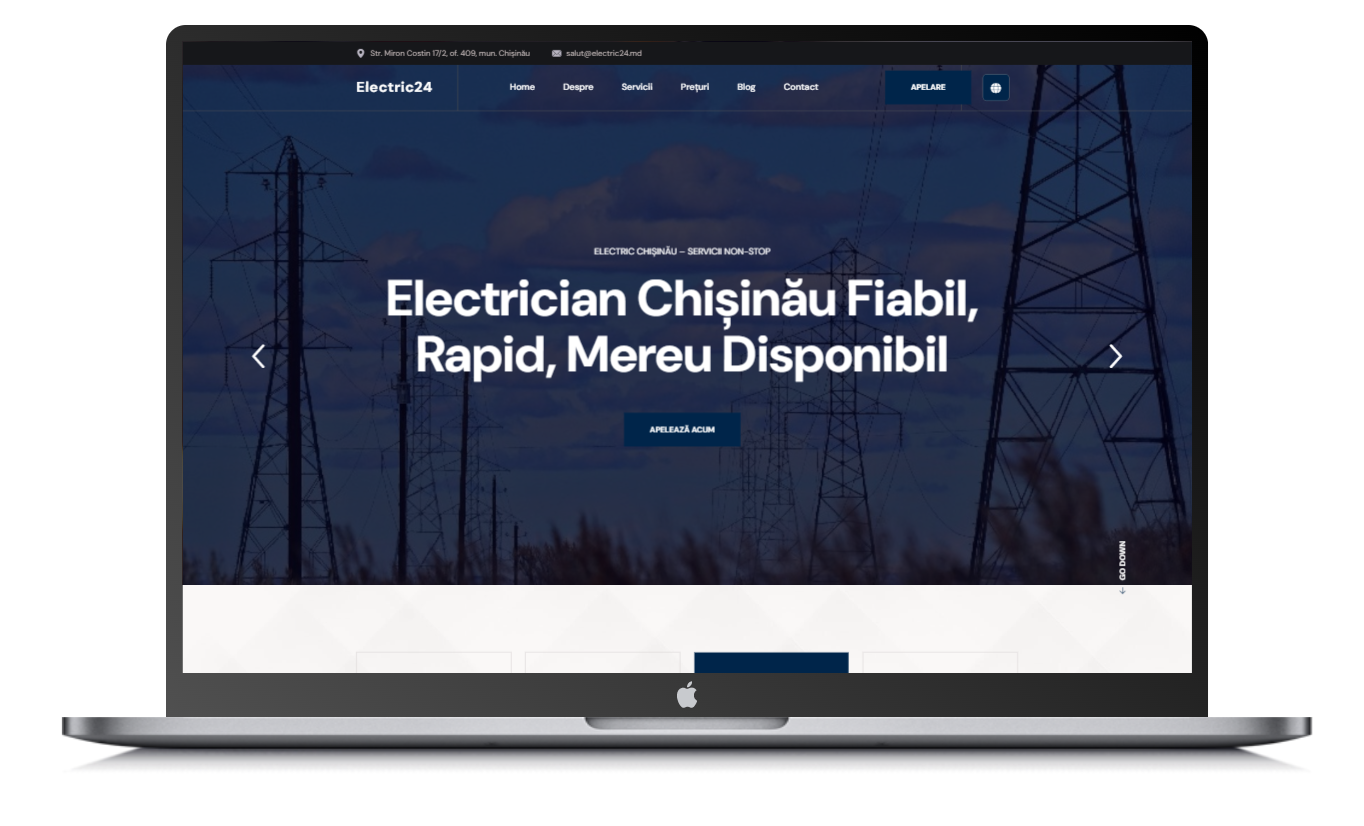 Creare site electric24.md și optimizare SEO
