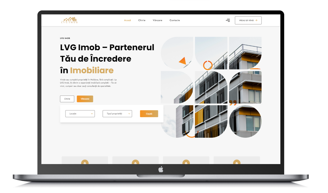 Creare Site imobiliar și SEO local pentru LVG Imob